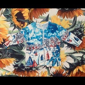 Cardigan with art on it!